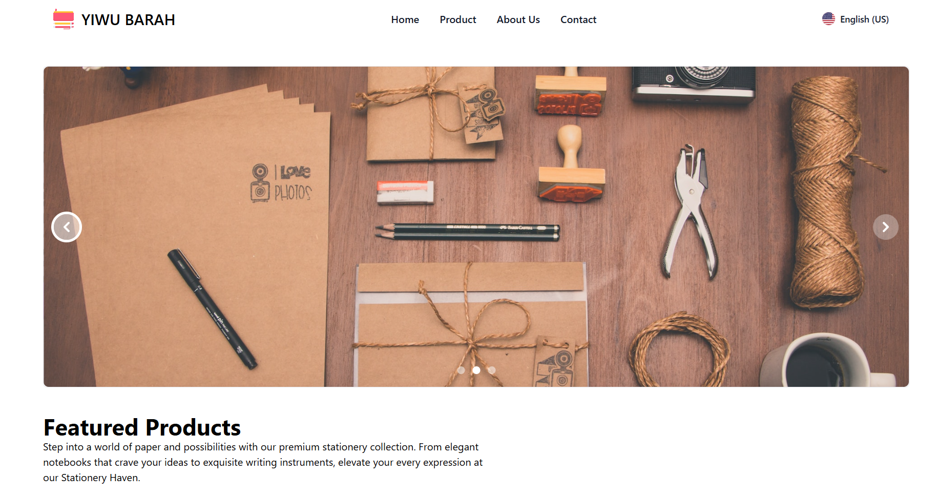 Stationery Website